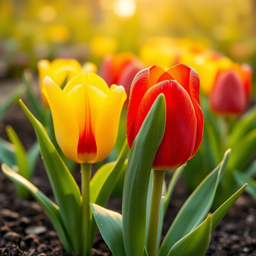 Yellow Red Tulip Flower Seeds for Planting – Heirloom NonGMO Premium Organic Garden Seeds with High Germination
 
 Sale