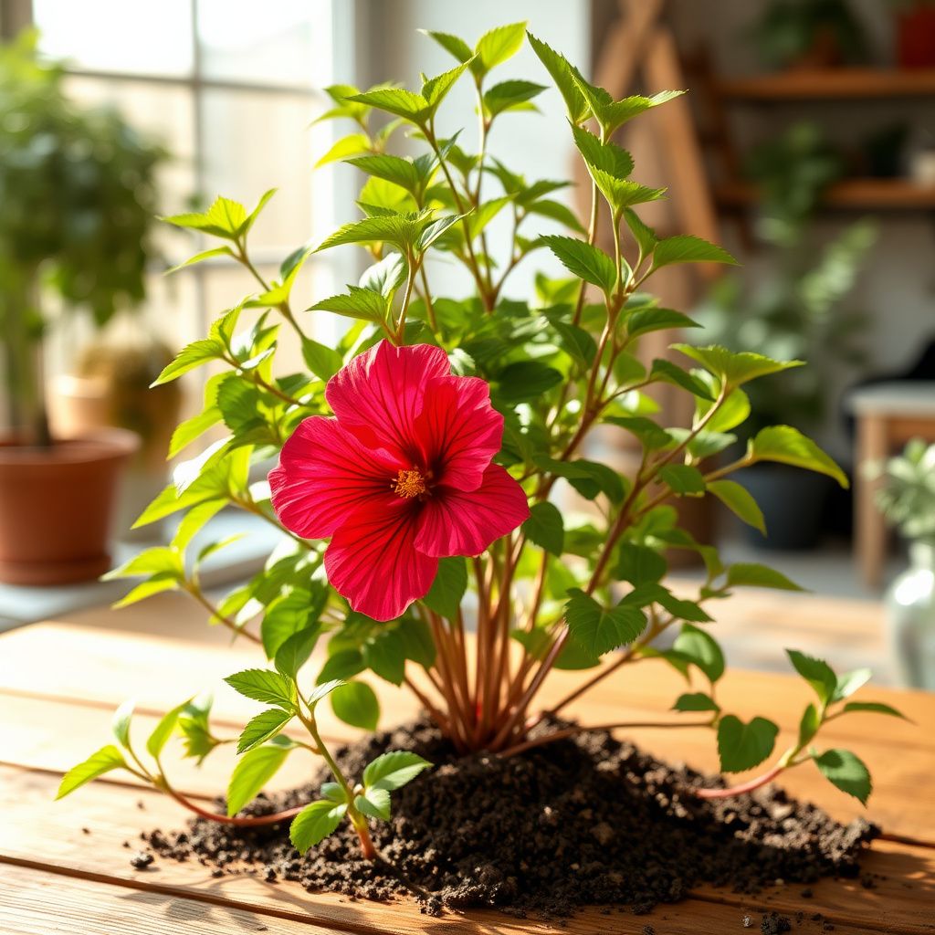 Cranberry Hibiscus Flower seeds for Planting Hardy Variety Heirloom & GMO Free Seeds for Home Garden