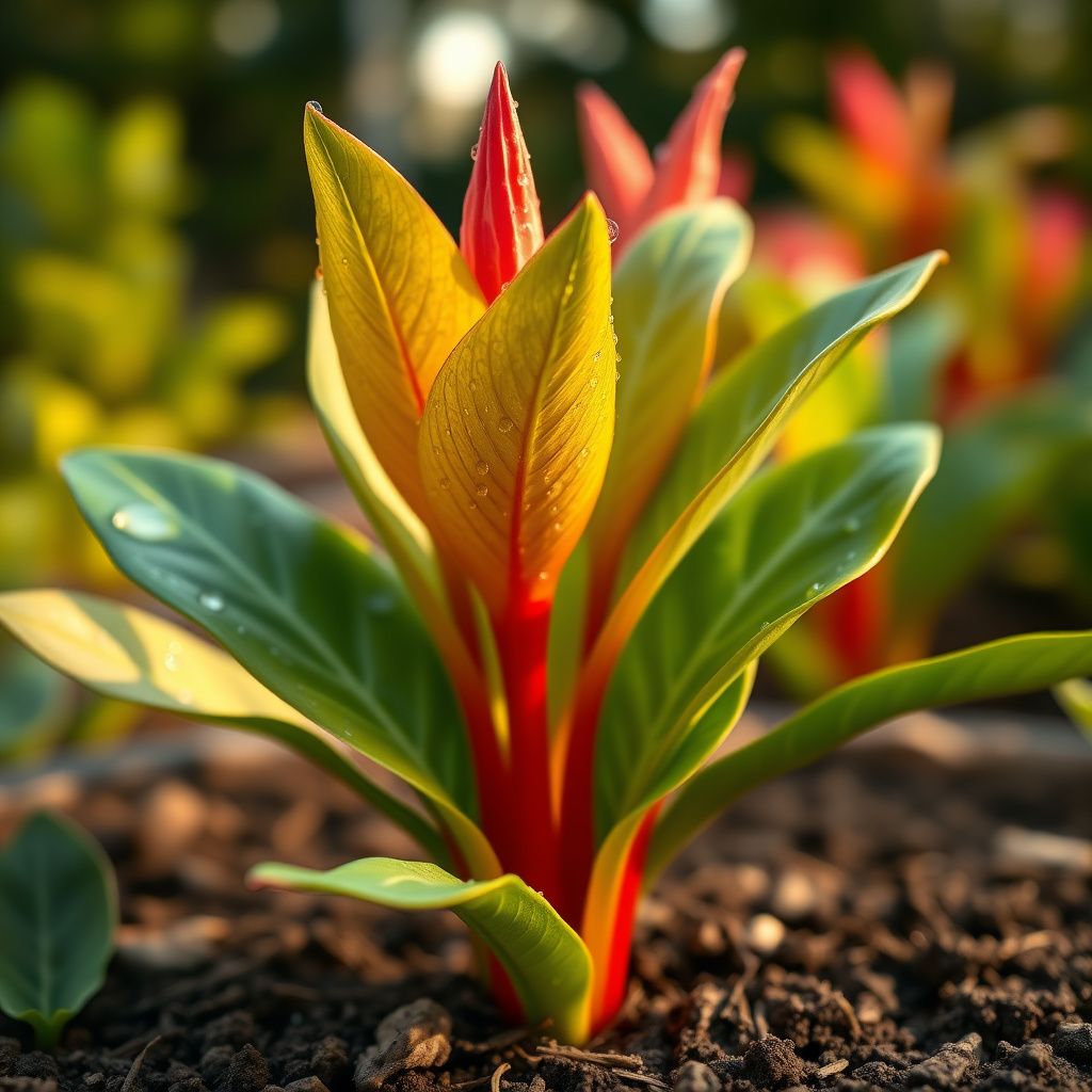 Red Green Torch Ginger Plant Seeds for Easy Planting
