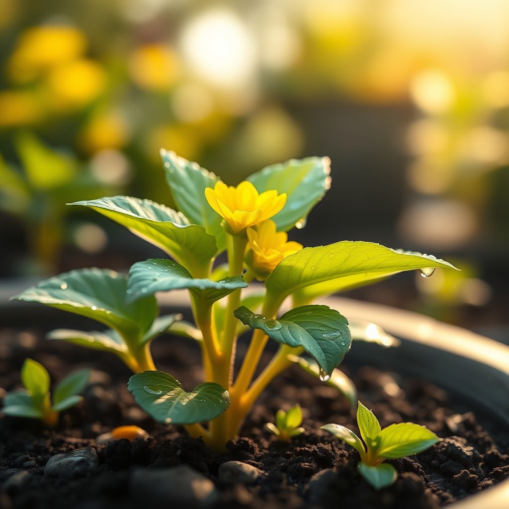 Yellow Nananthus Plant Seeds Planting