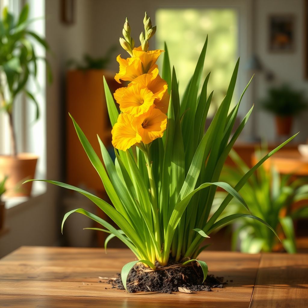 Yellow Orange Gladiolus Flower seeds for Planting - Wildflower Mix, Heirloom & GMO Free Seeds for Home Garden