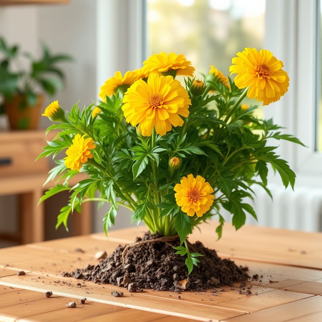 Yellow Marigold Flower seeds for Planting - Hardy Variety, Heirloom & GMO Free Seeds for Home Garden