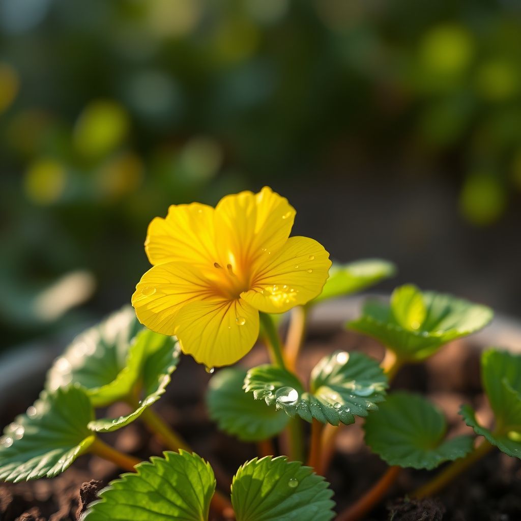 Yellow Univalve Geranium Flower seeds for Planting Low Maintenance Heirloom & GMO Free Seeds for Home Garden
