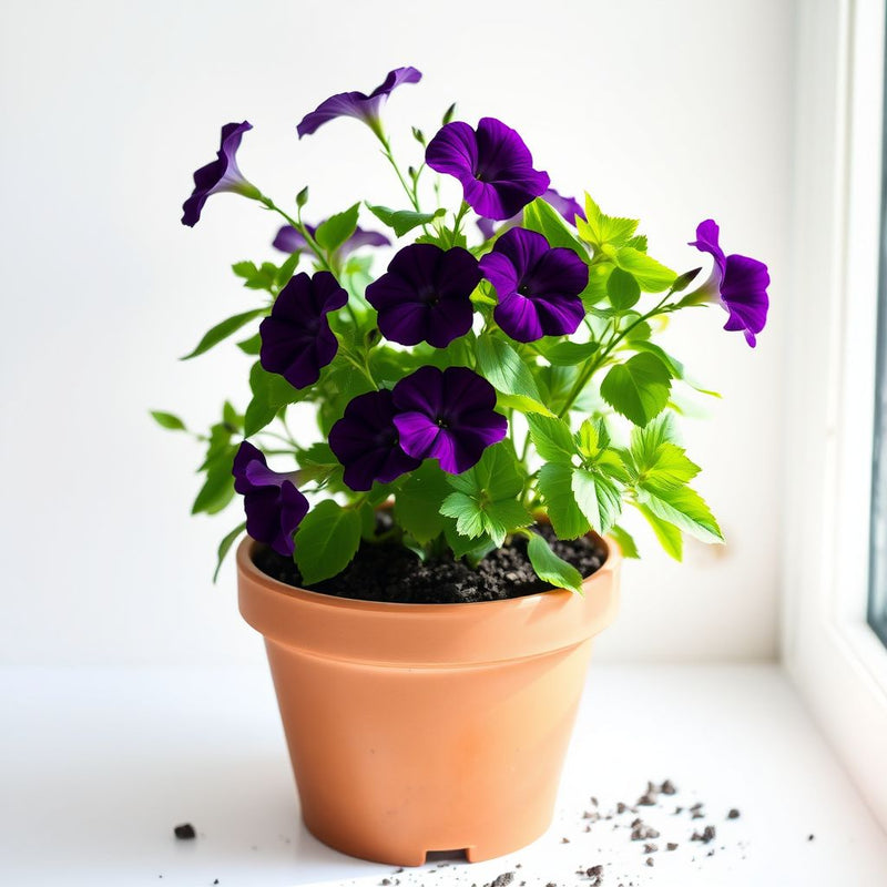 Dark Violet Starry Petunia Seeds for Spring Planting