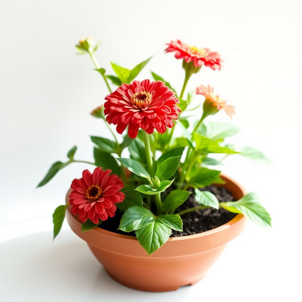 Red Cream Zinnia Flower seeds for Planting Wildflower Mix Heirloom & GMO Free Seeds for Home Garden