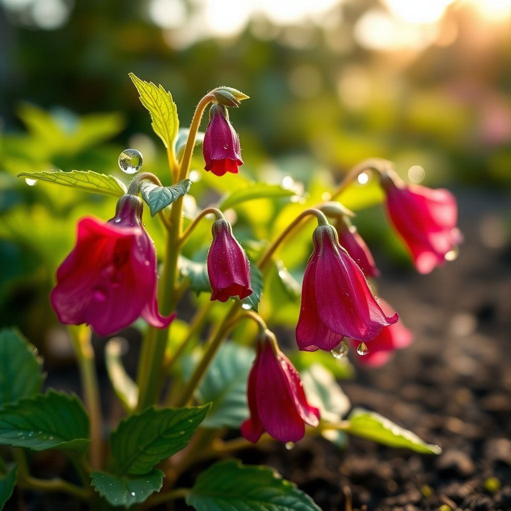 Rubinrot Heirloom Campanula "Canterbury Bell" Seeds for Stunning Red Bells