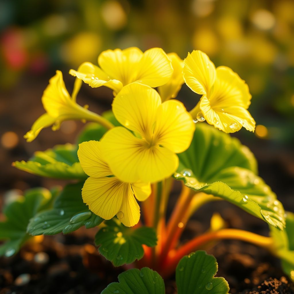 Univalve Geranium Light Yellow Flower Seeds for Planting  Annual Seeds for a Beautiful Garden