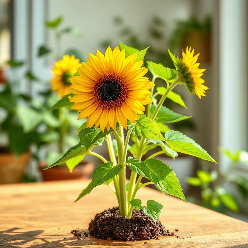 Mini Dwarf Sunflower Seeds – Bright Blooms at Just 40cm Tall