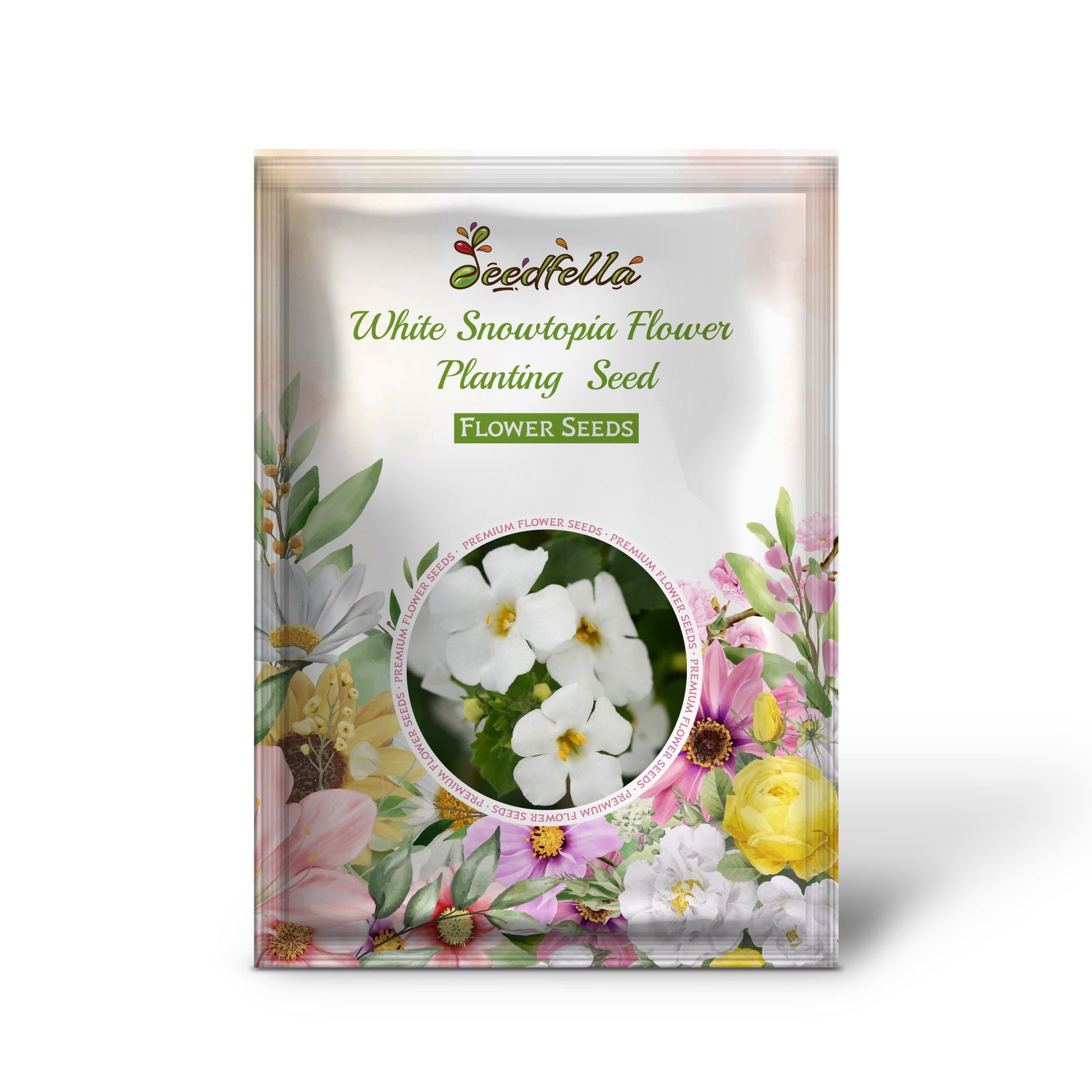 White Snowtopia flowers blooming in garden