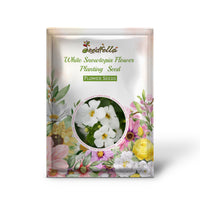 White Snowtopia flowers blooming in garden