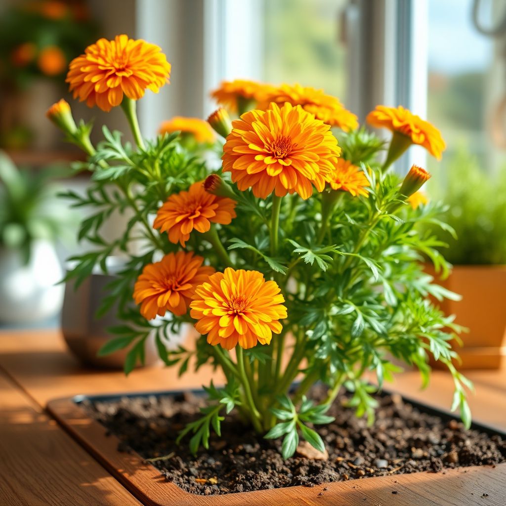 Marigold Orange Tagetes erecta Flower Seeds for Planting in Flower Bed