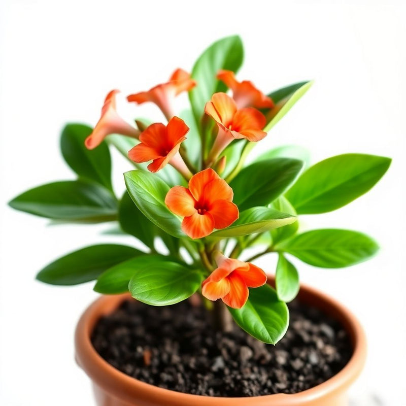 Adenium Obesum Orange Flower seeds for Planting - Seasonal Bloomer, Heirloom & GMO Free Seeds for Home Garden