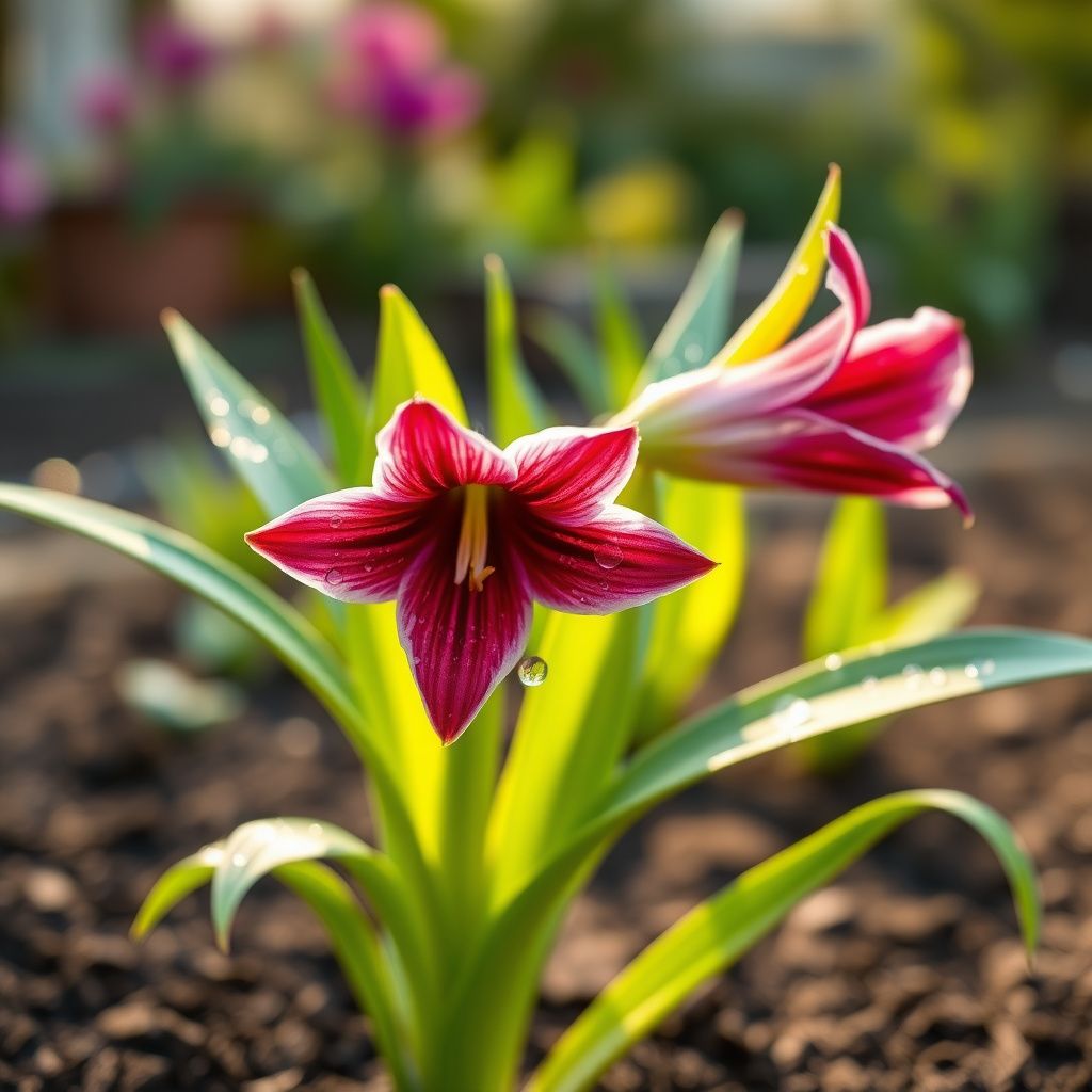Amaryllis Purple Flower seeds for Planting Drought Tolerant Heirloom & GMO Free Seeds for Home Garden