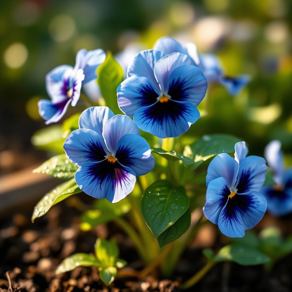 Joker Light Blue Pansy Seeds for Elegant Blue Flowers
