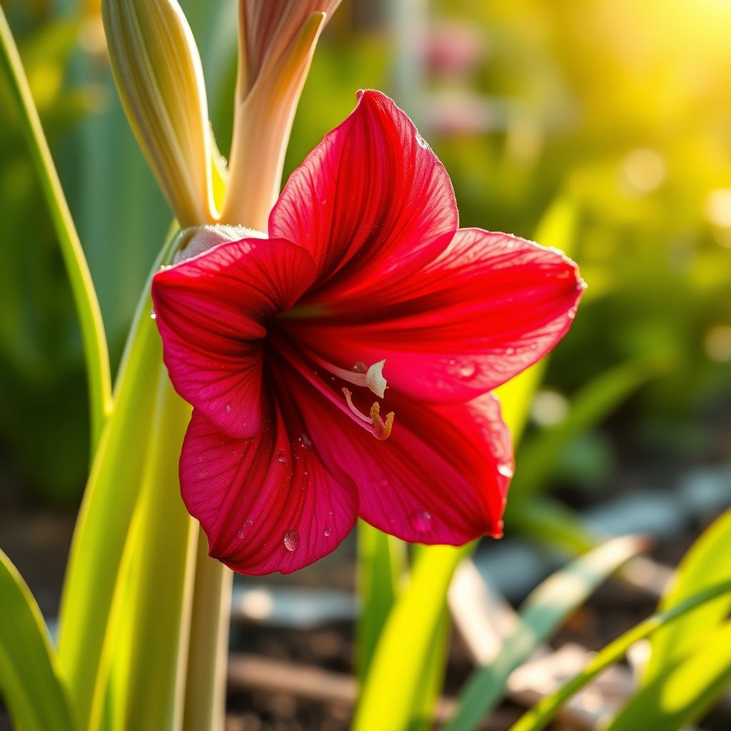 Amaryllis Barbados Flower Seeds for Stunning Dark Pink Blooms in Your Garden
