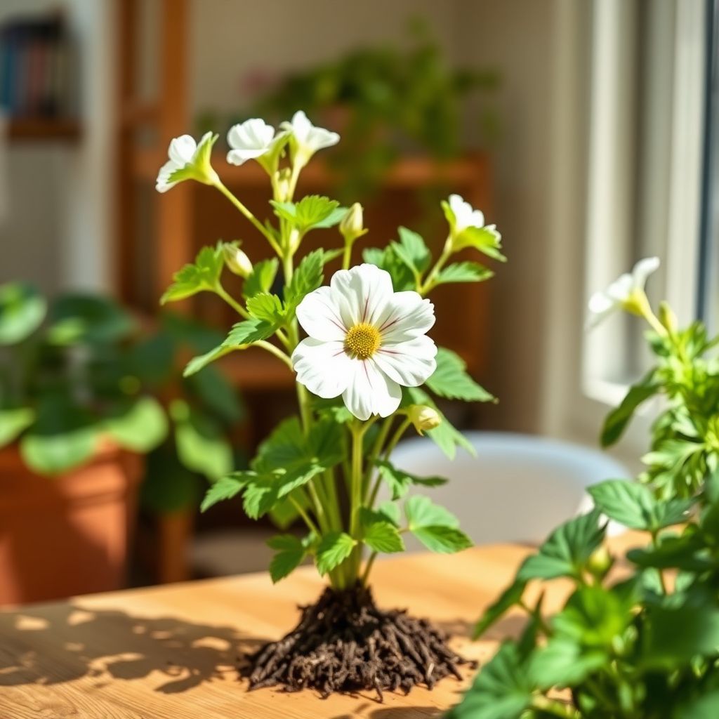 White Geranium Flower Seeds for Planting | Easy-to-Grow Annual Flower Seeds
