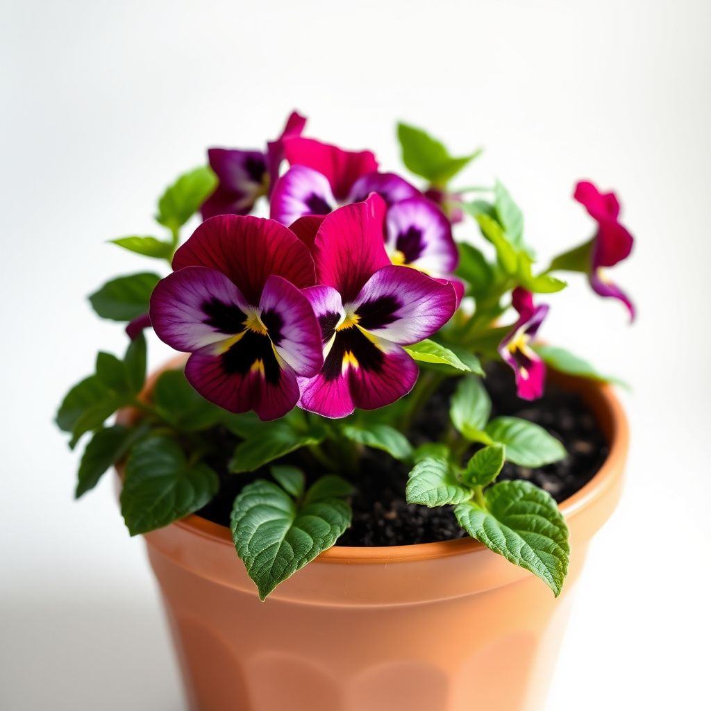 Pansy Giant Ruby Seeds for Planting Garden Borders Cool Season Blooms