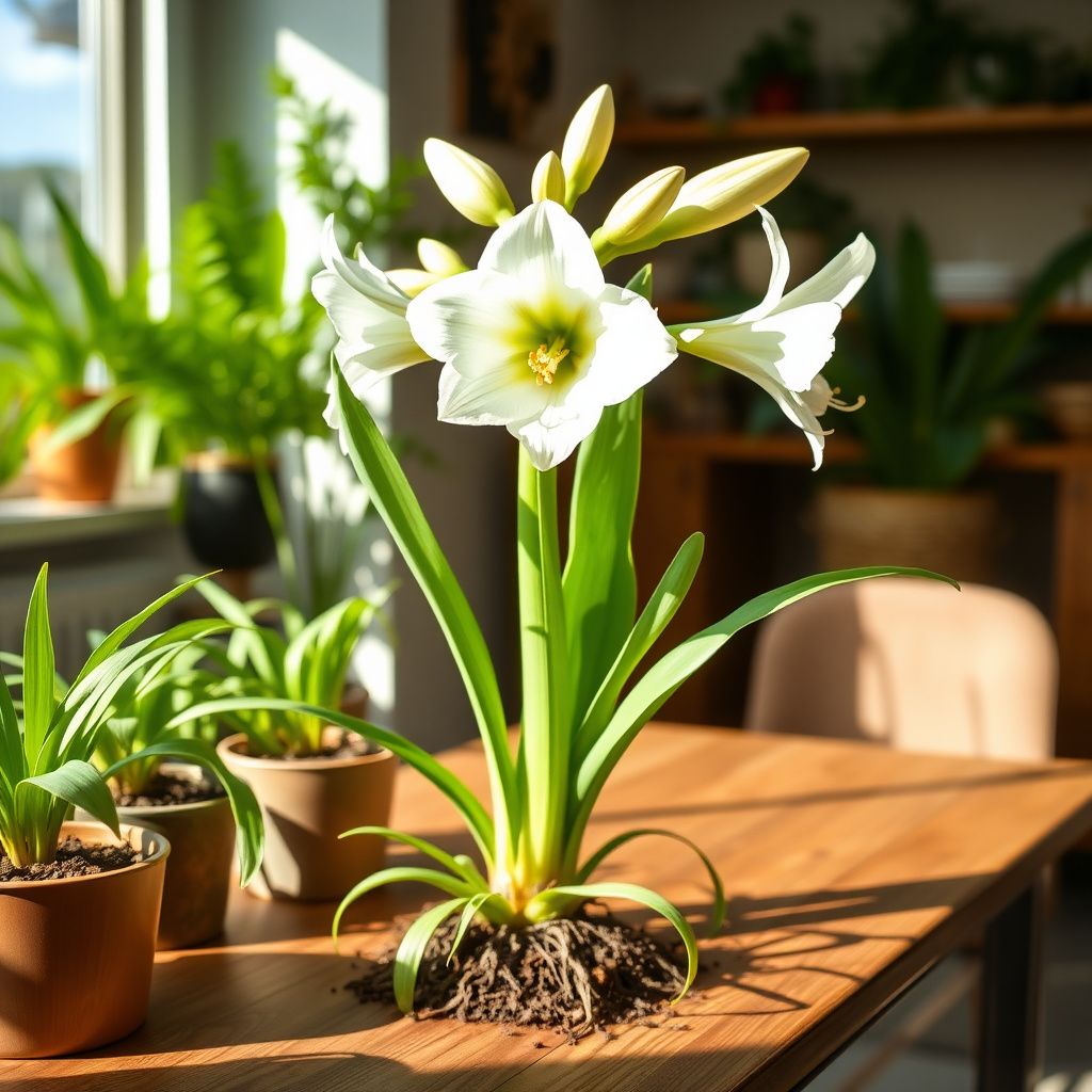 Amaryllis Barbados Flower Seeds for Planting White - Enjoy the Elegant White Amaryllis Barbados for a Stunning Garden Display