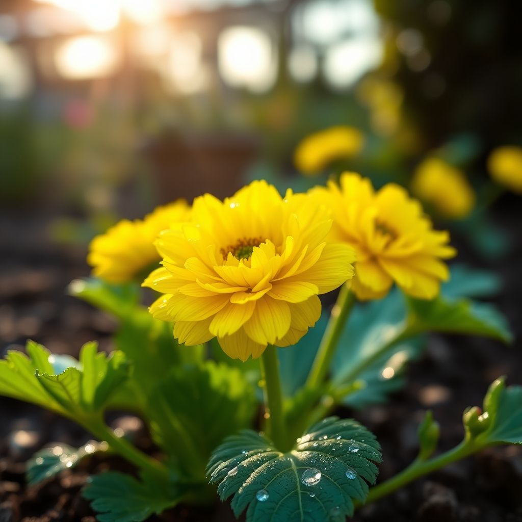 Yellow Ranunculus Flower seeds for Planting Shade Tolerant Heirloom & GMO Free Seeds for Home Garden