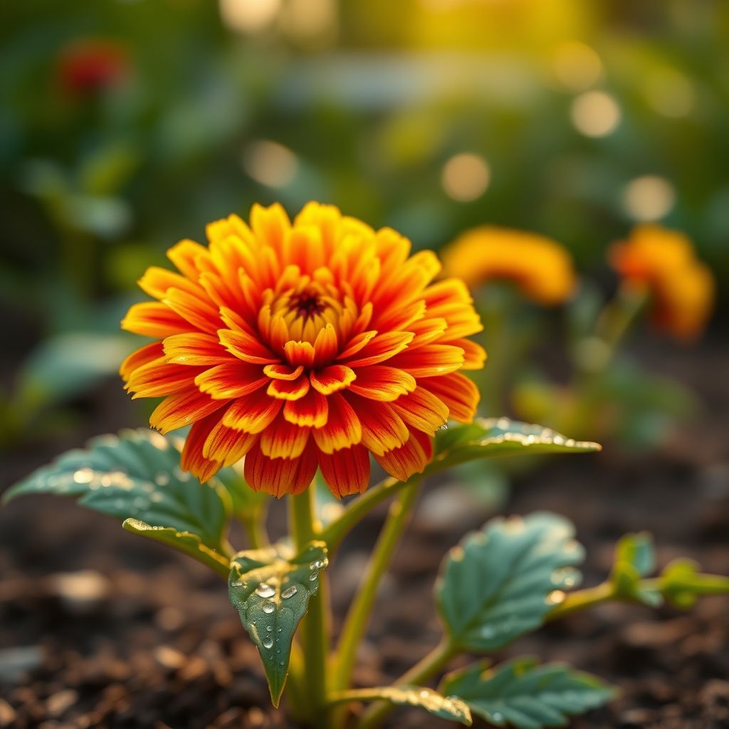 Red-Yellow Straw Flower seeds for Planting - Bright Blooms, Heirloom & GMO Free Seeds for Home Garden