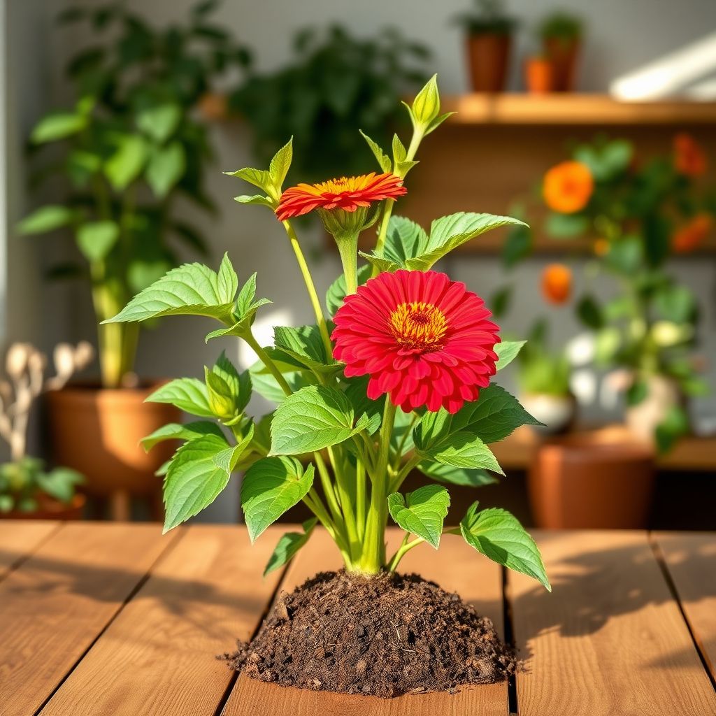 California Giant Zinnia (Zinnia Elegans) Seeds for Giant Colorful Blooms