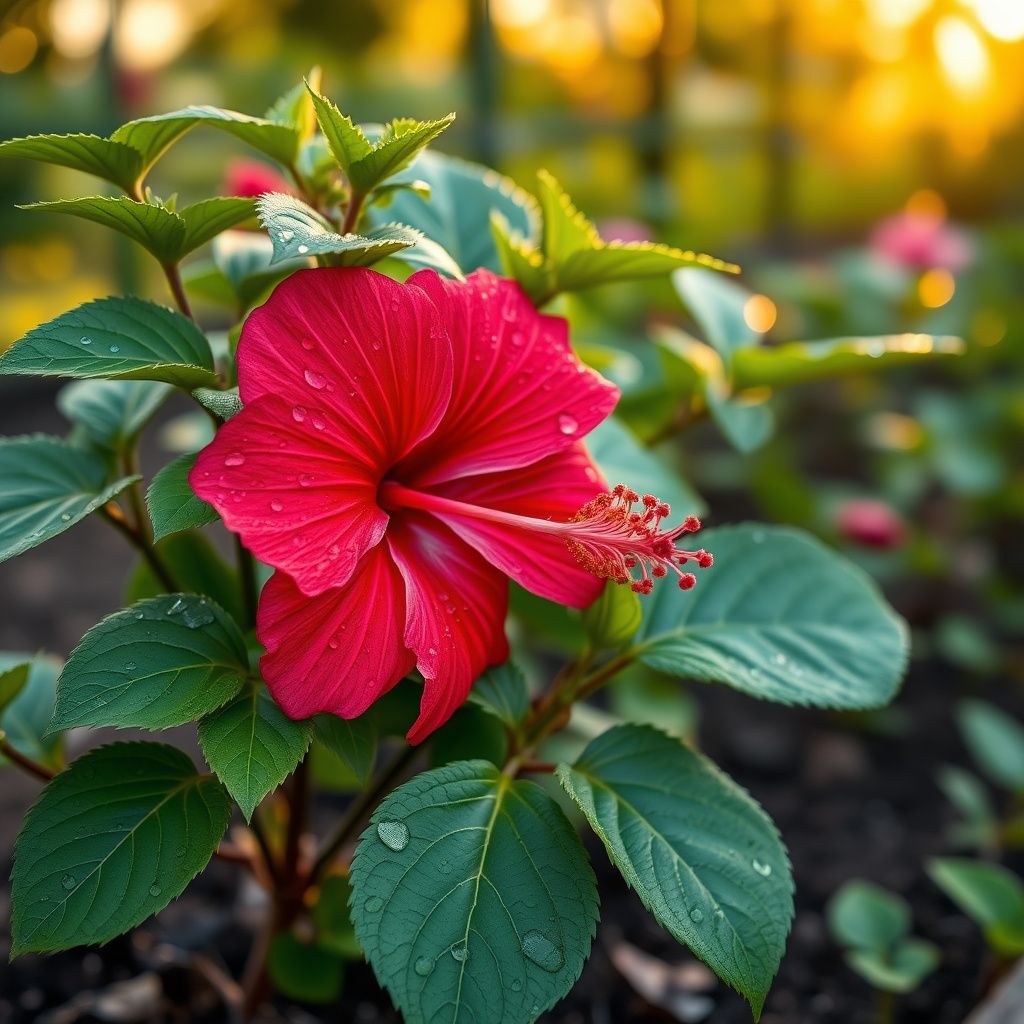 Cranberry Hibiscus Flower seeds for Planting Hardy Variety Heirloom & GMO Free Seeds for Home Garden