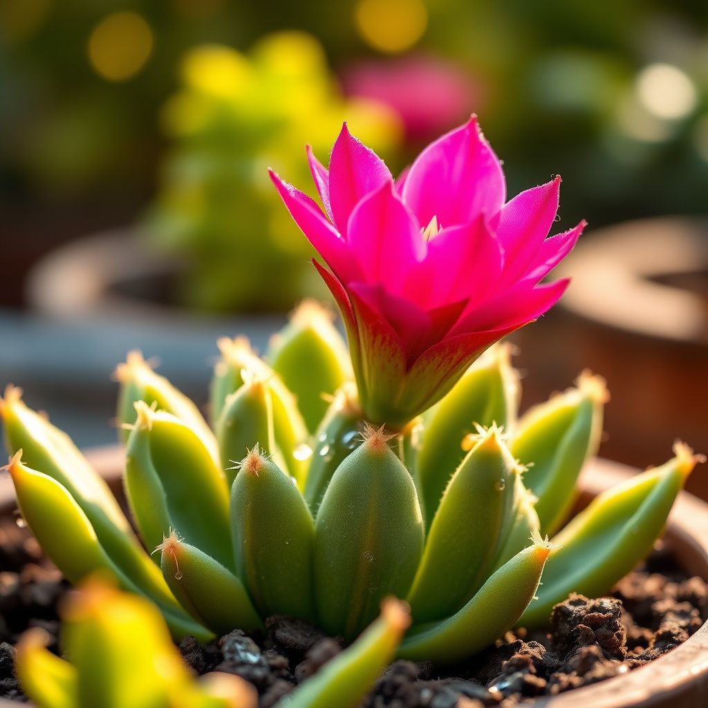 Zygocactus Truncatus Dark Pink Flower Seeds for Planting in Gardens - Easy to Grow Flowering Cactus Seeds