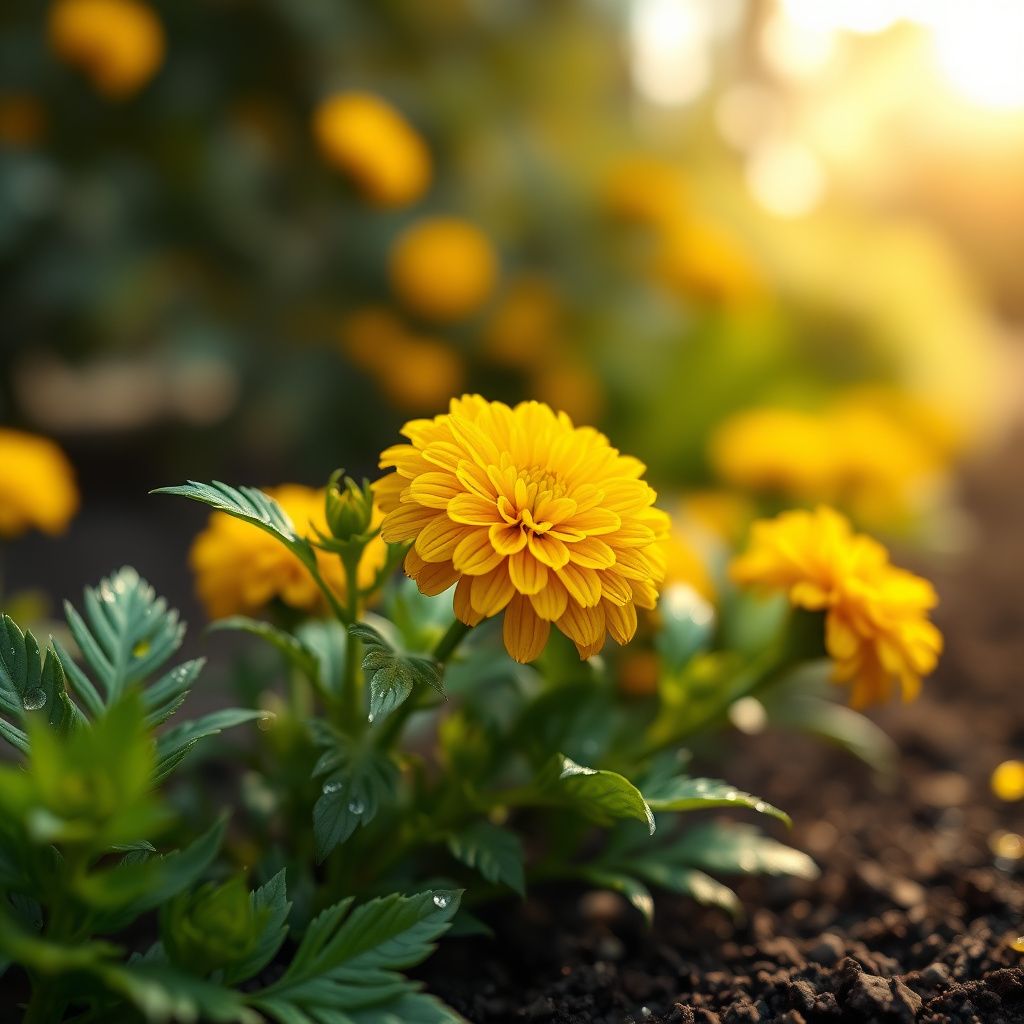 Marigold Ez Wachsen Französisch Doppelte Gelbe Marigold Seeds for Planting flower bed