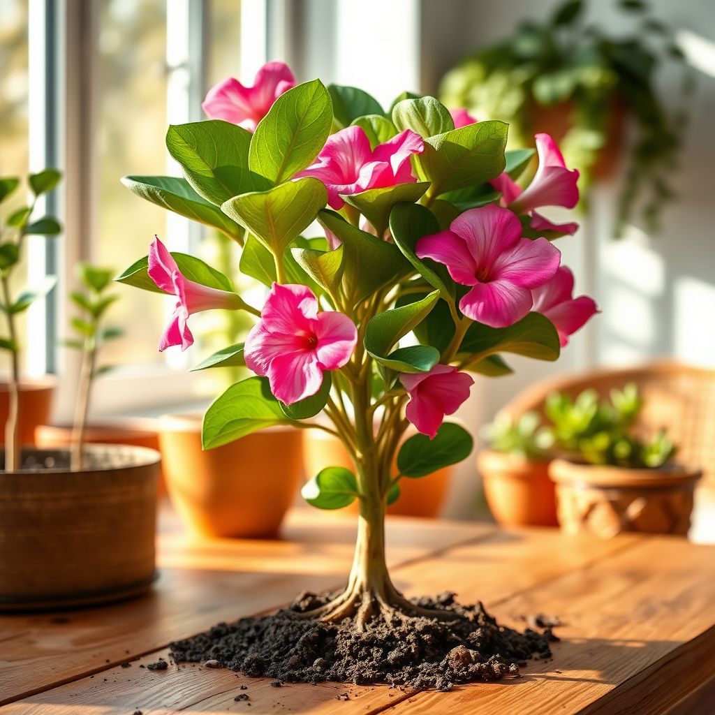 Adenium Obesum Flower seeds for Planting Bright Blooms Heirloom & GMO Free Seeds for Home Garden 
 
 Sale