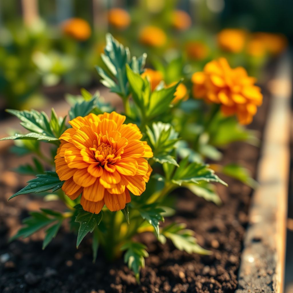 Marigold Jester Seeds for Vibrant Flower Planting