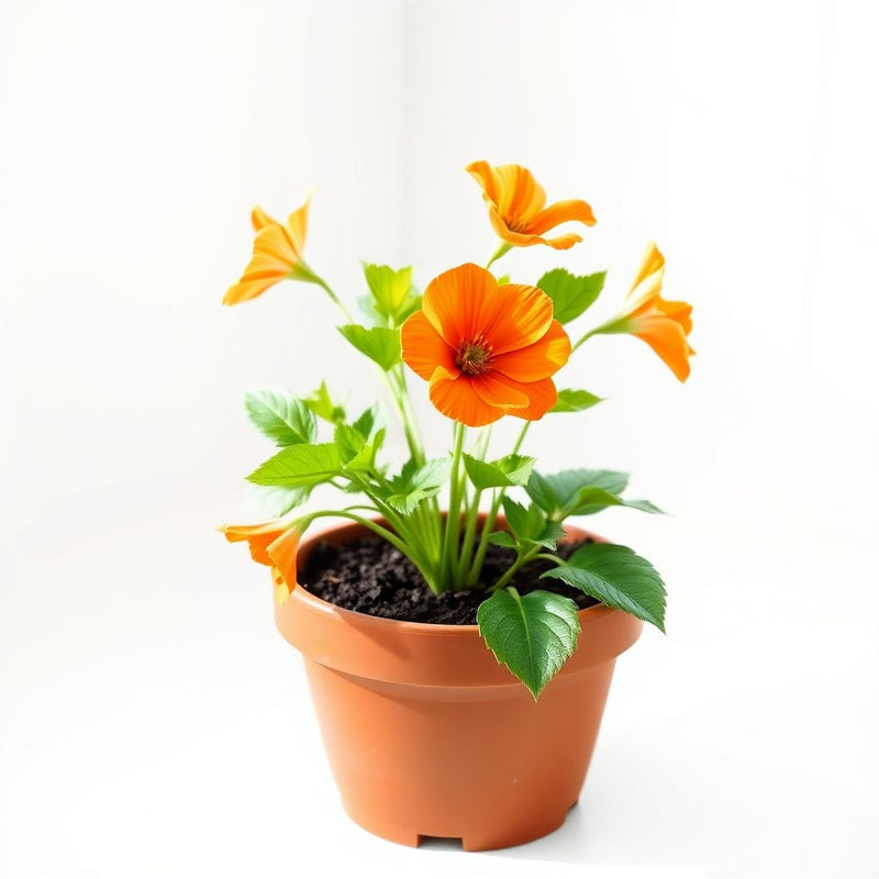 Eustoma Flower Seeds for Planting - Vibrant Orange Blooms for a Beautiful Garden