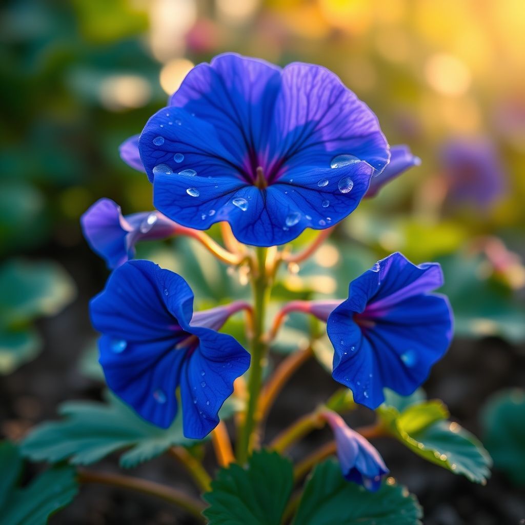 Deep Blue Geranium Flower Seeds for Planting Hardy Variety Heirloom & GMO Free Seeds for Home Garden
 
 Sale