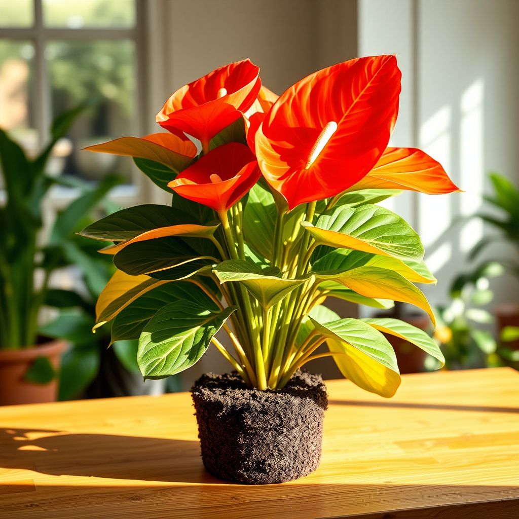 Anthurium Seeds - Dark Orange Variety for Planting & Thriving Gardens