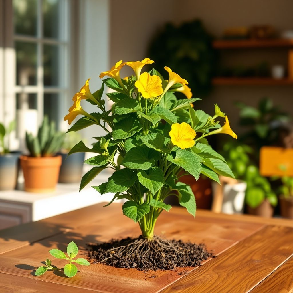 Yellow Mirabilis Flower seeds for Planting - Pollinator Friendly, Heirloom & GMO Free Seeds for Home Garden