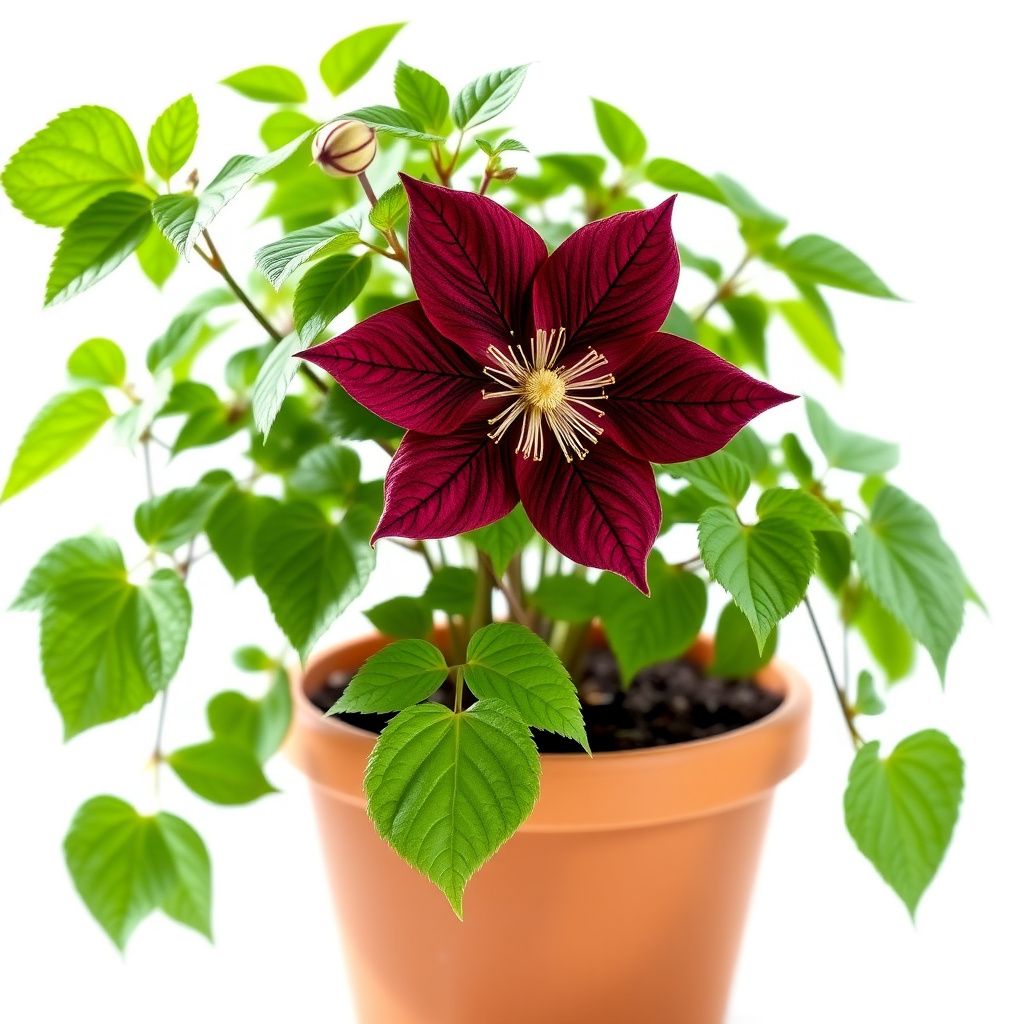 Burgundy Clematis Flower seeds for Planting - Perfect for Borders, Heirloom & GMO Free Seeds for Home Garden