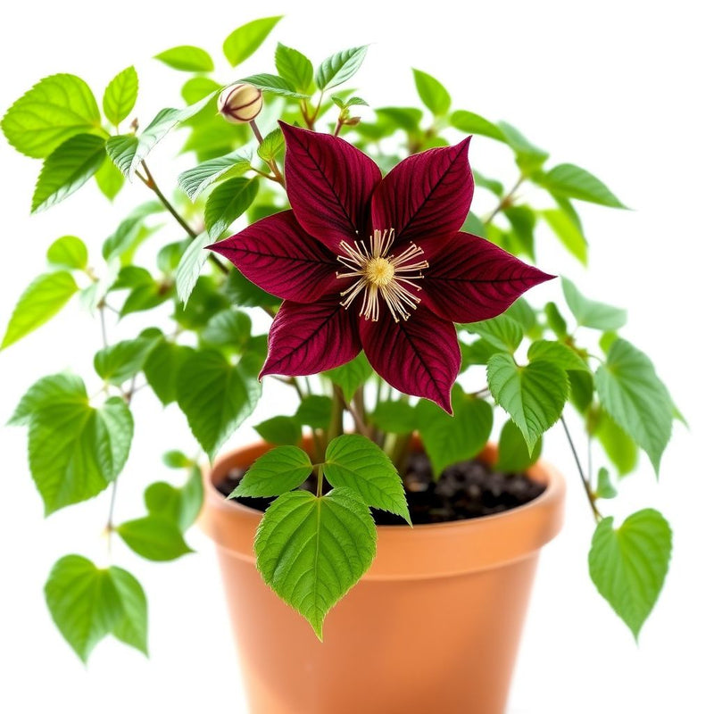 Burgundy Clematis Flower seeds for Planting - Perfect for Borders, Heirloom & GMO Free Seeds for Home Garden