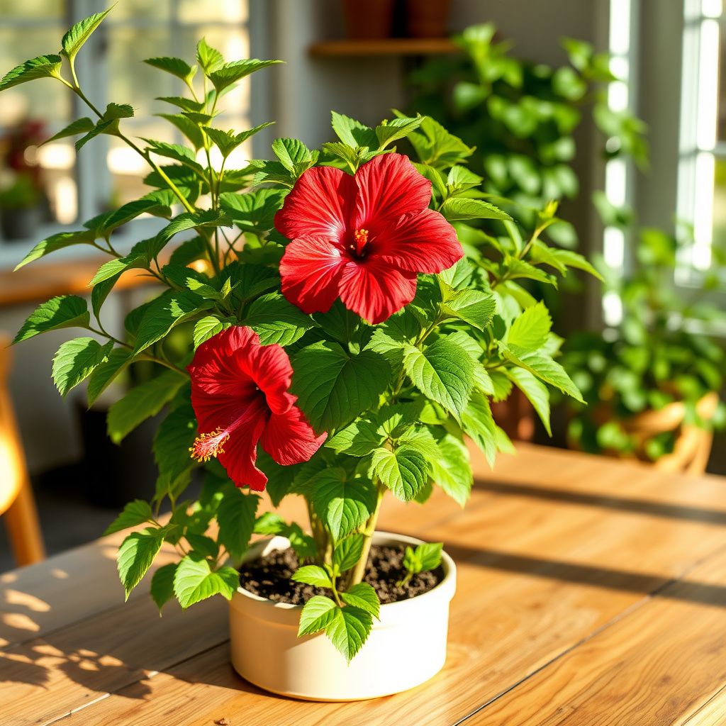 Hibiscus Burgundy Flower seeds for Planting - Sun Loving, Heirloom & GMO Free Seeds for Home Garden