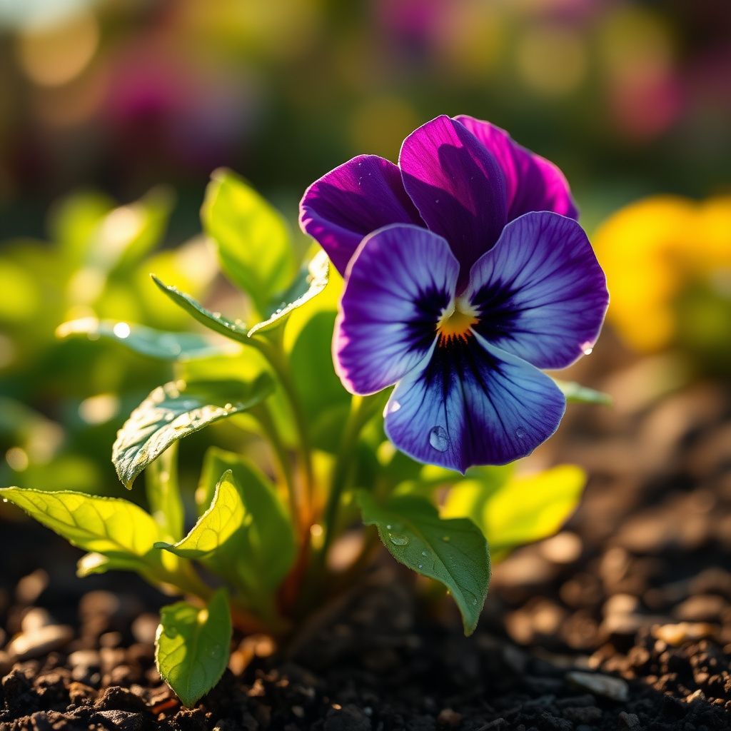 Pansy Flower seeds for Planting, Garden Favorite Heirloom & GMO Free Seeds for Home Garden