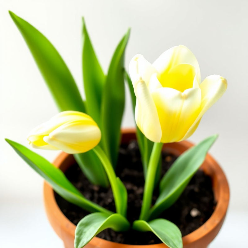 Yellow White Tulip Flower seeds for Planting - Shade Tolerant, Heirloom & GMO Free Seeds for Home Garden