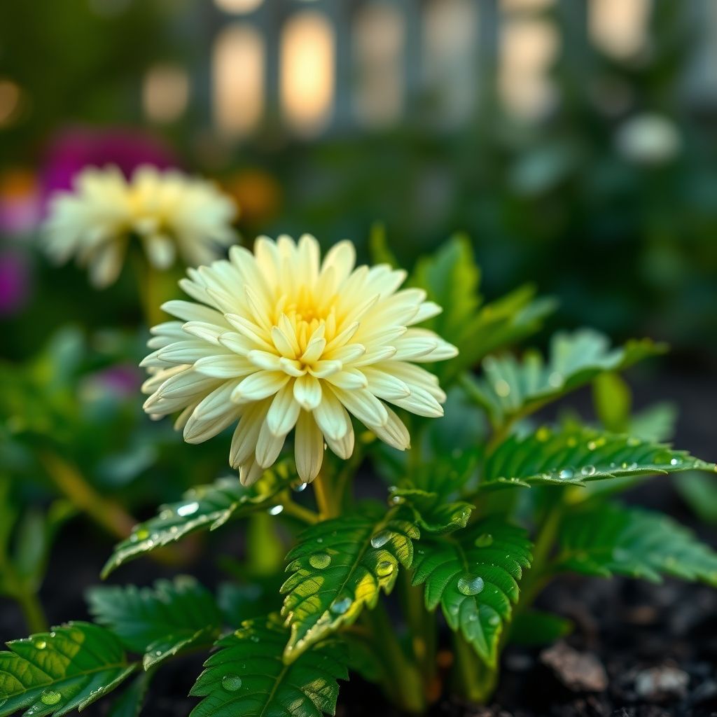 Yellow White Chrysanthemum Flower seeds for Planting - Hardy Variety, Heirloom & GMO Free Seeds for Home Garden