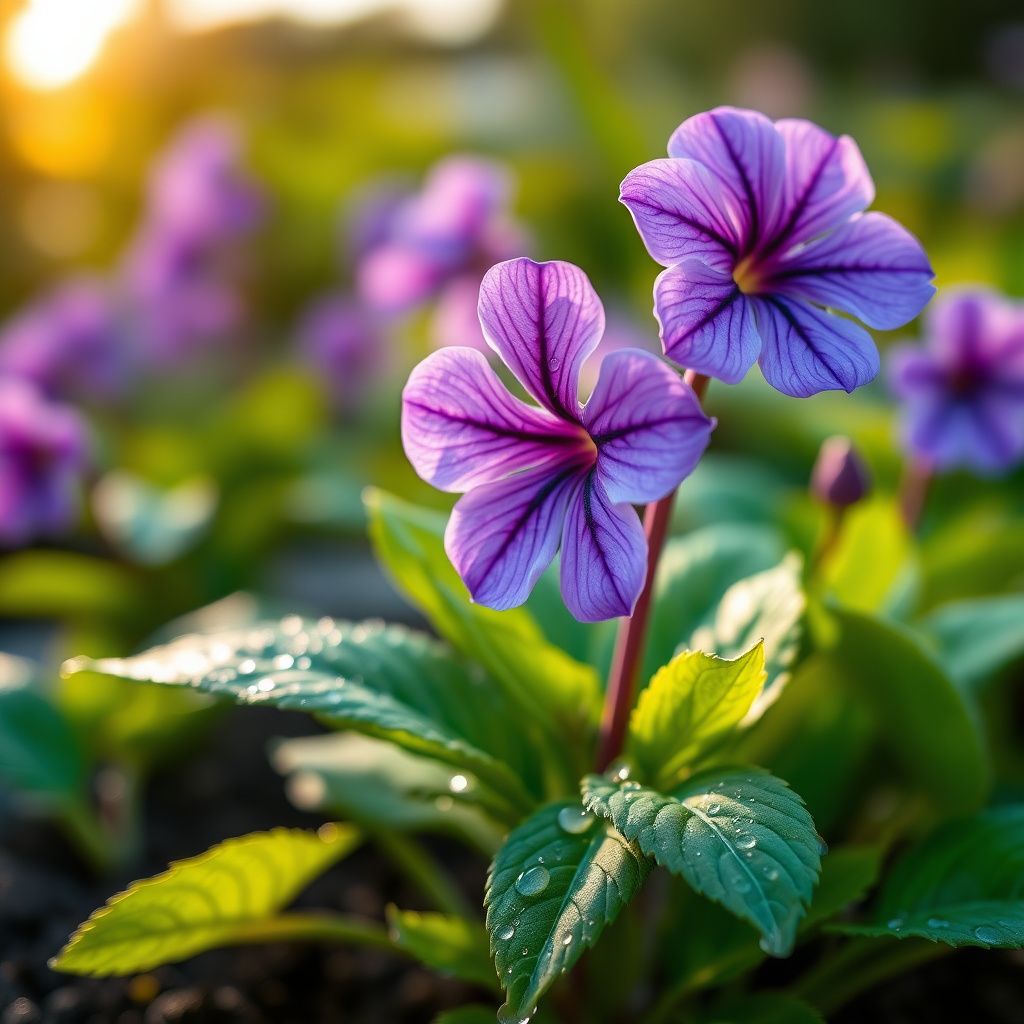 Violet Browallia Flower seeds for Planting - Seasonal Bloomer, Heirloom & GMO Free Seeds for Home Garden