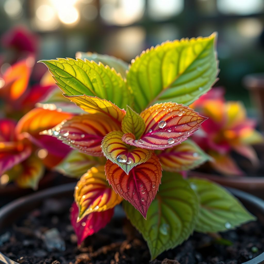 Coleus Rainbow Super Festive Seeds for Planting Shaded Garden Pots