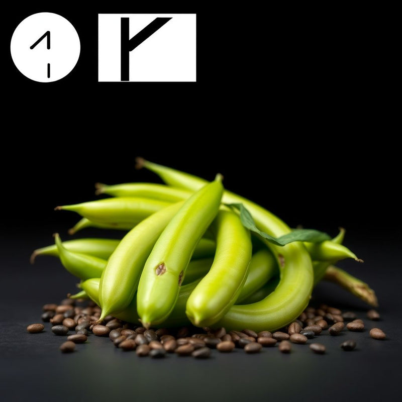Green Black Rattlesnake Bean Seeds for Planting