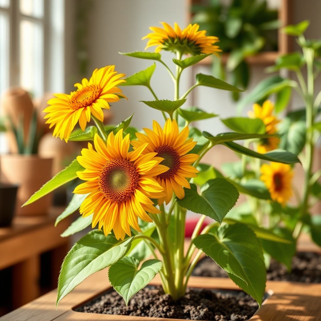 Yellow Red Sunflower Flower seeds for Planting - Fragrant Blossoms, Heirloom & GMO Free Seeds for Home Garden