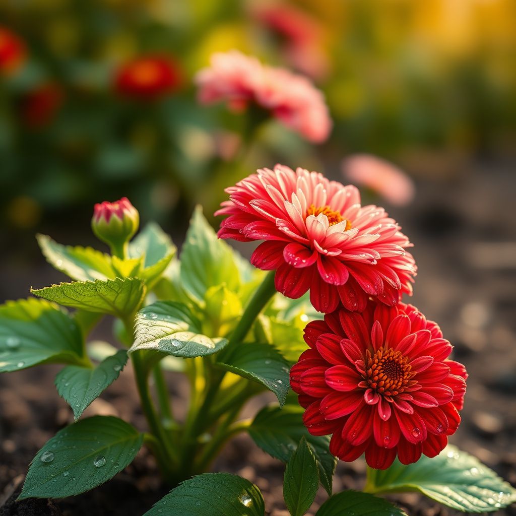 Red Cream Zinnia Flower seeds for Planting Wildflower Mix Heirloom & GMO Free Seeds for Home Garden