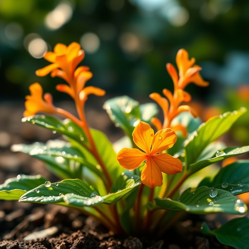 Ascocentrum Ampullaceum Orange Flower Seeds  Easy Planting