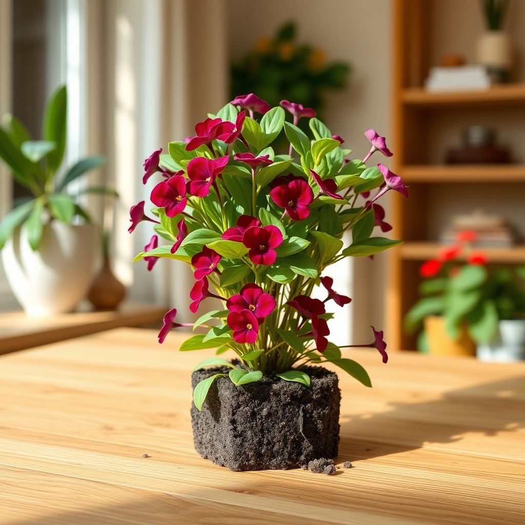 Mini Violet Dark Red Flower Seeds for Planting - Rare Variety