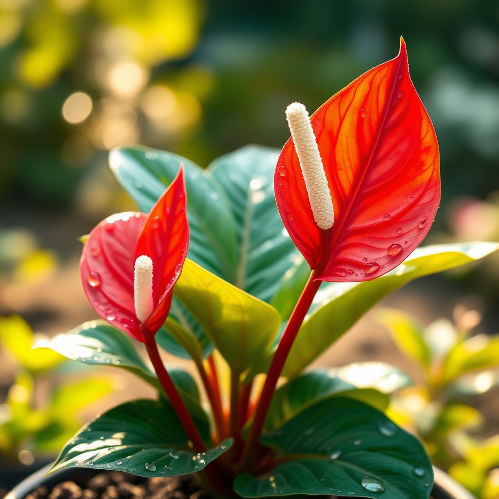 Anthurium Andraeanum Red Flower Seeds for Planting