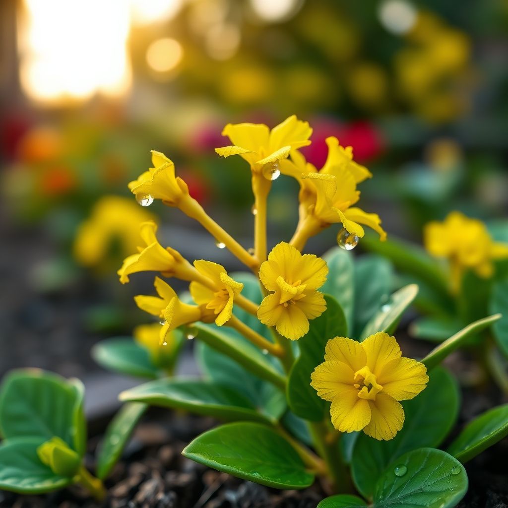 Yellow Kalanchoe Flower seeds for Planting - Fragrant Blossoms, Heirloom & GMO Free Seeds for Home Garden