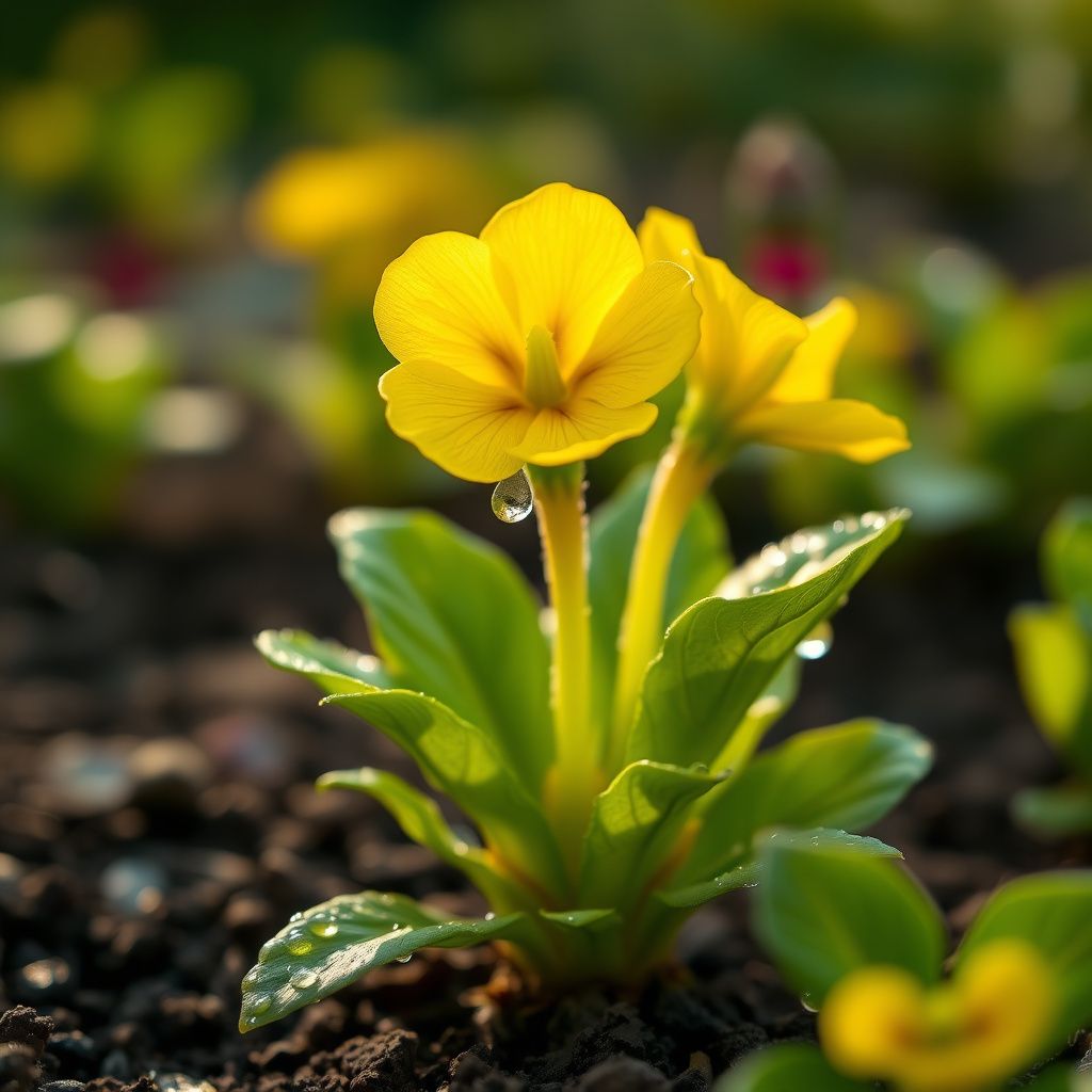 Yellow Primula Auricula Flower seeds for Planting - Pollinator Friendly, Heirloom & GMO Free Seeds for Home Garden